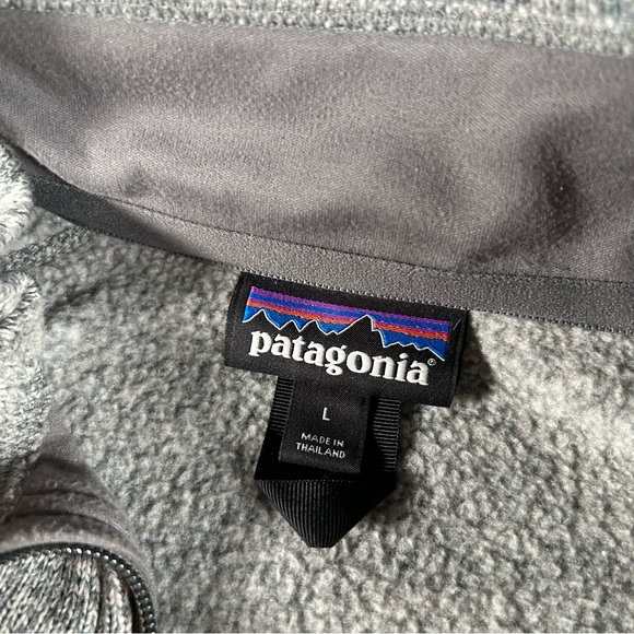 Patagonia Better Sweater Mens Large Grey 1/4 Zip Fleece Cozy Pullover Sweatshirt - Picture 4 of 9